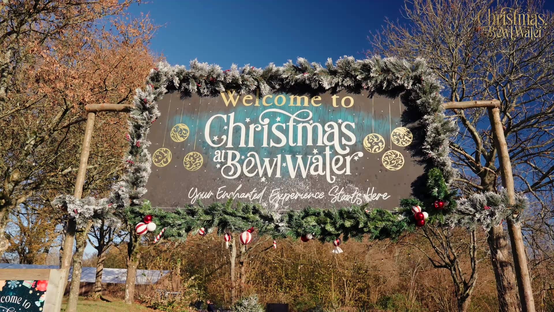 Elves welcoming families to the woodland at Christmas at Bewl Water